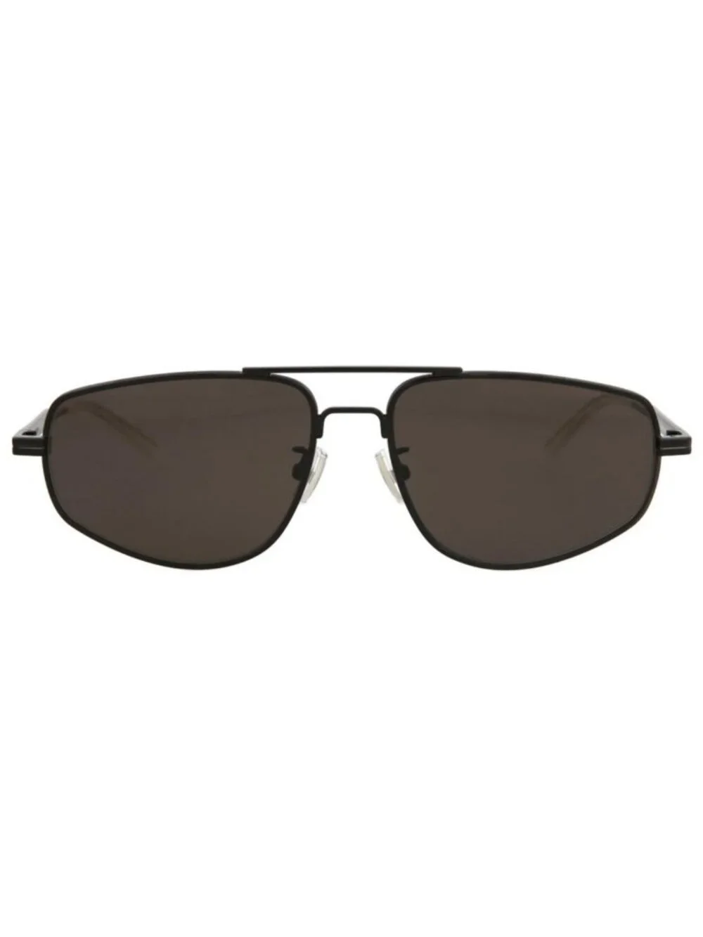 New Bottega Veneta Women's Sunglasses Aviator Metal Frame Mens Black Black Grey
